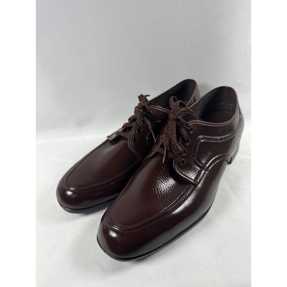 Vintage USA Made Brown Men’s Dress Shoes Size 12 Lace Up Formal Excellent main image 10